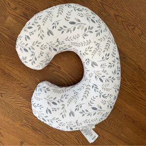 Boppy Nursing Pillow with Gray Leaf Pattern